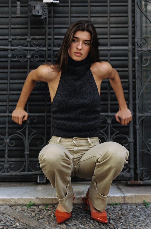 Alyssa Top (Charcoal)