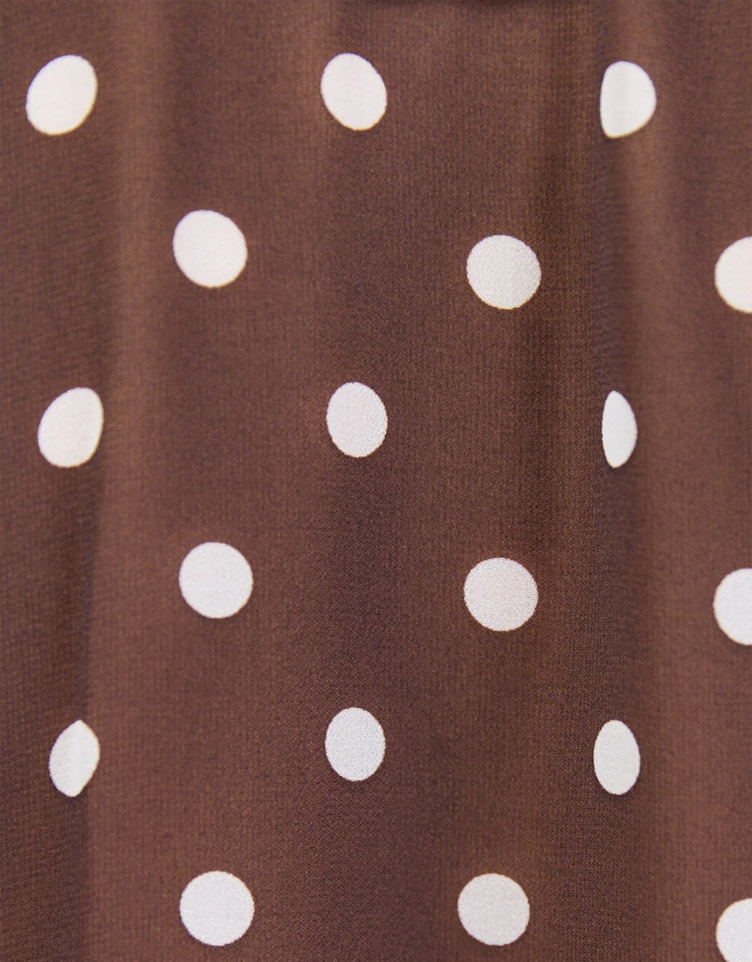 Among The Brave Rally Georgette Bias Cut Maxi Skirt (Chocolate Polka Dot)