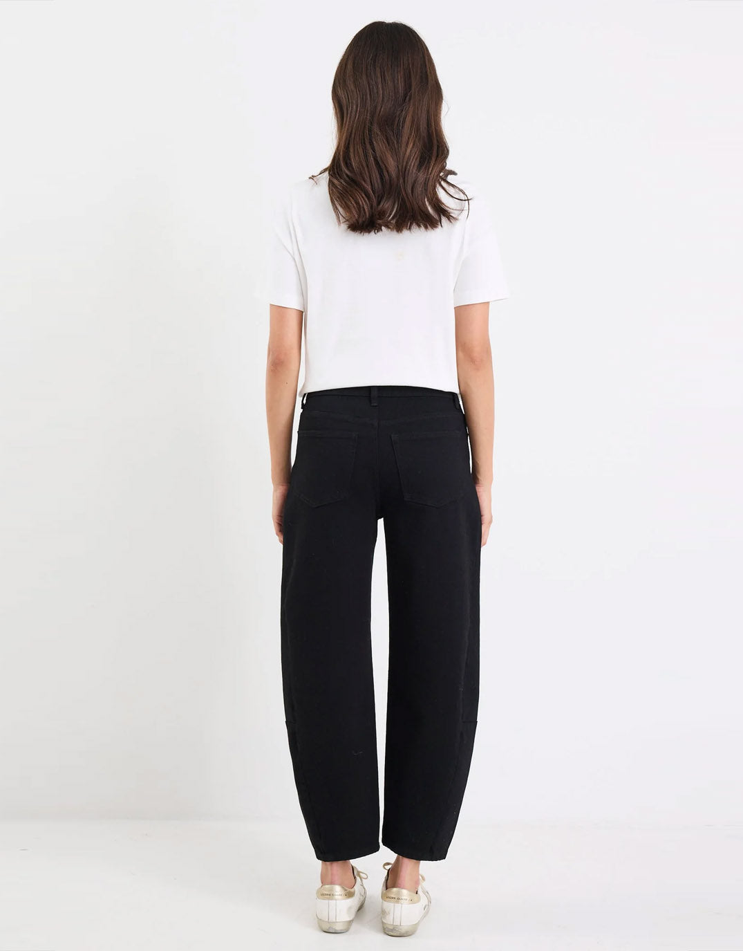 Among The Brave Graduate Stretch Barrel Jeans (Jet Black)