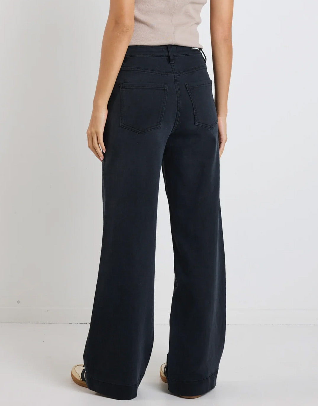 Among The Brave Zoey High Rise Stretch Denim Jean (Black)