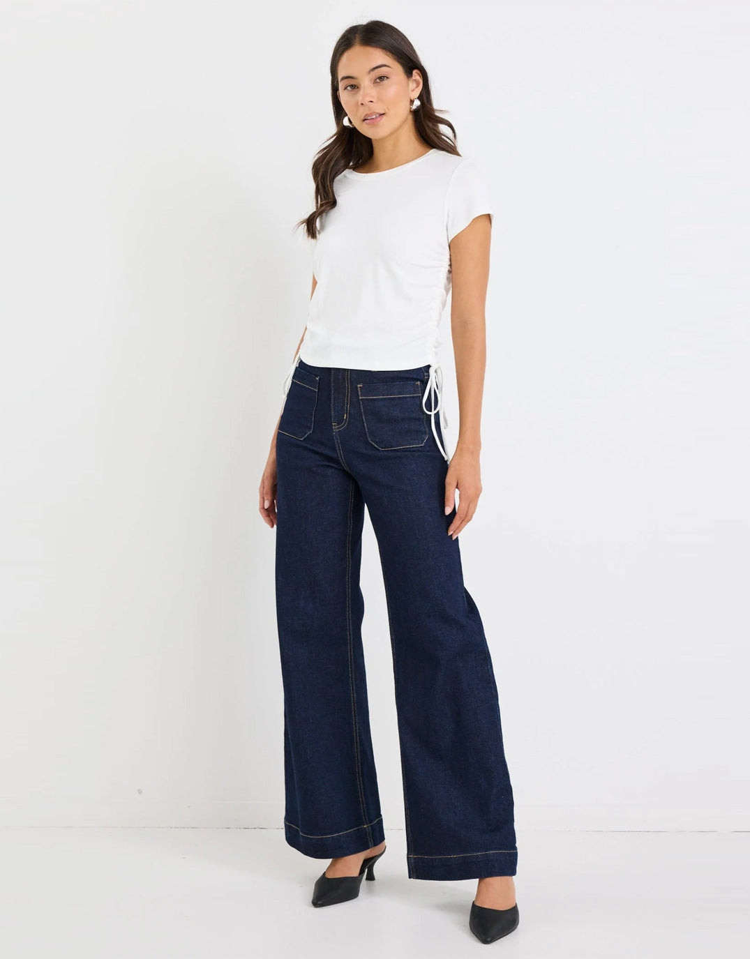 Among The Brave Zoey High Rise Stretch Denim Jean (Indigo)