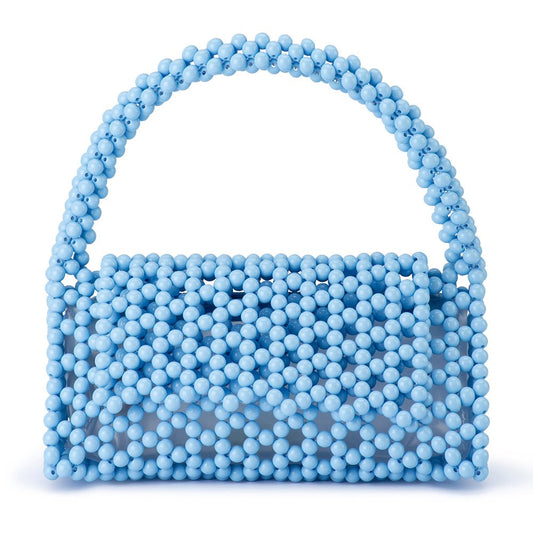 Olga Berg AMRITA Bead Top Handle (Blue)
