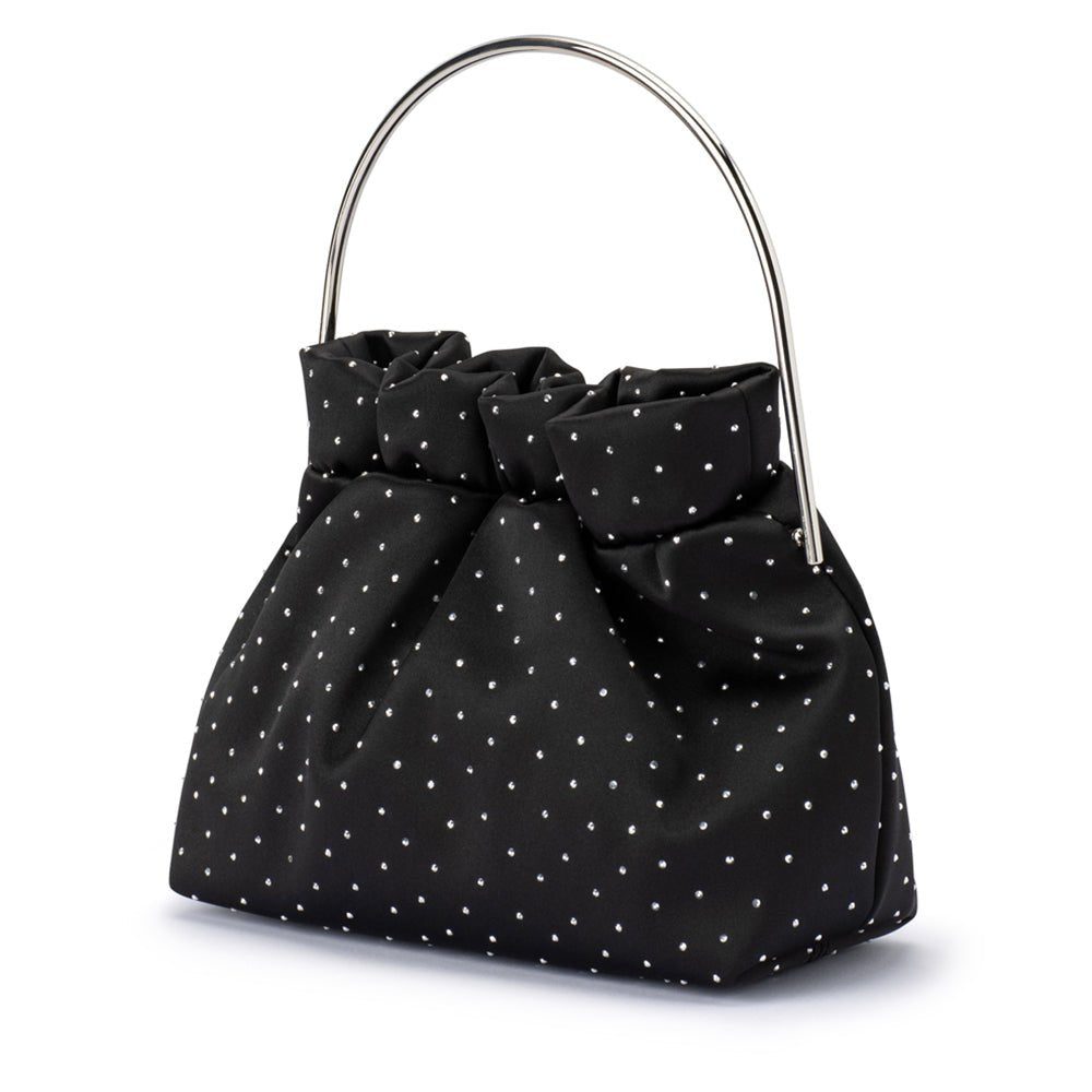 Olga Berg ARCHIE Top Handle Pouch (Black)