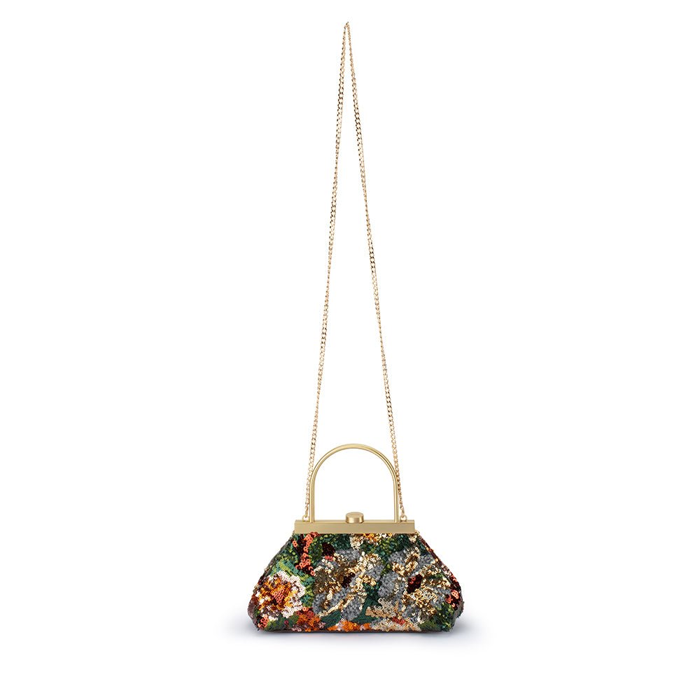 Olga Berg AUDREY Sequin Top Handle (Bronze)