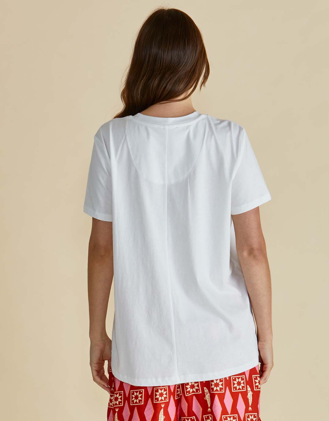Ellia Crew Tee - (Sardinia Print)