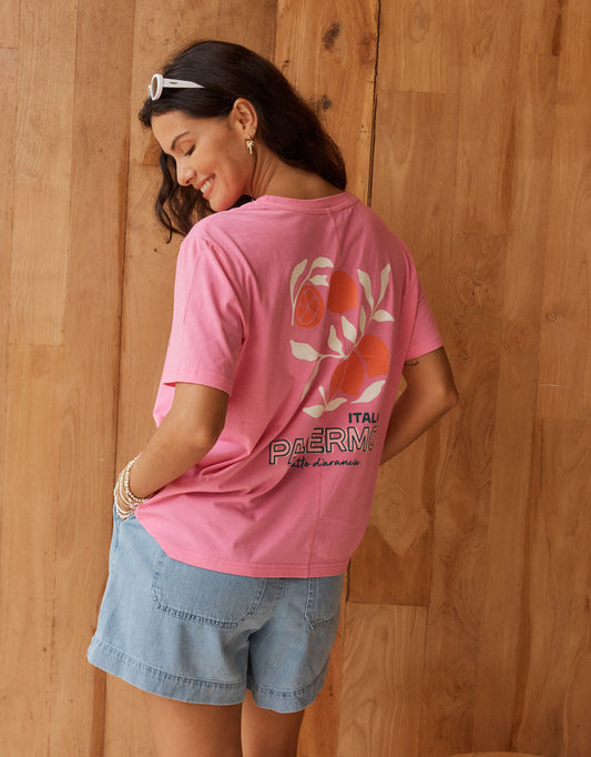 Betty Basics Ellia Print Tee (Italian Orange Print)