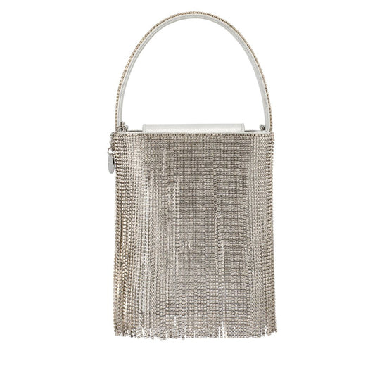 Olga Berg BILLIE Crystal Fringe Bag (Silver)