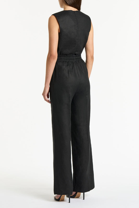 Carla Zampatti Linen Lounge Pant (Black)
