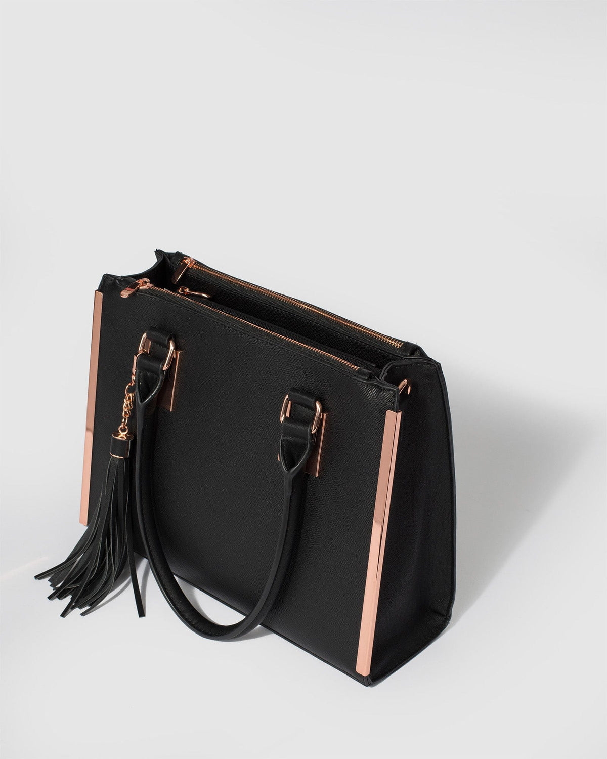 Colette by Colette Hayman And Rose Gold Lucy Tote Bag (Black)