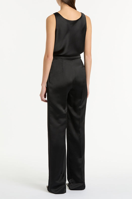 Carla Zampatti Satin Scoop Cami (Black)