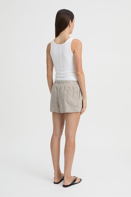 Blanca Studio Piper Shorts (Taupe)