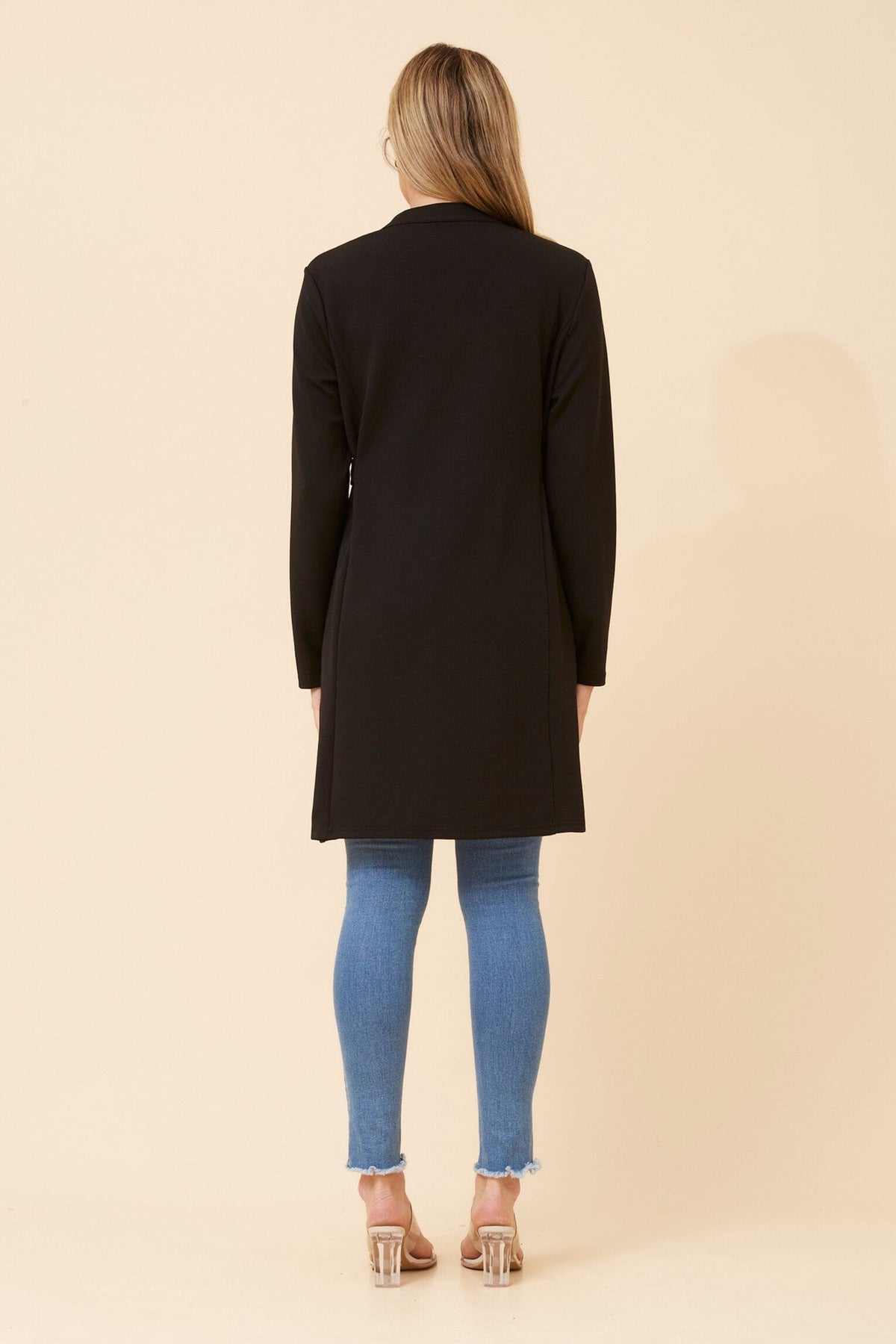 Caroline Morgan Australia LACEY SOLID CARDIGAN (Black)