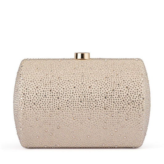 Olga Berg CAROLINA Crystal Clutch (Champagne)