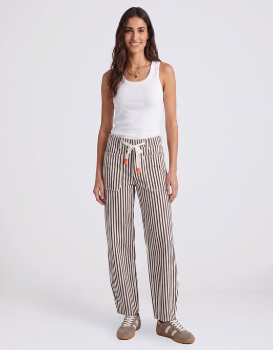 Monaco Carter Barrel Jeans (Chocolate Stripe)