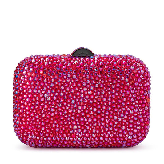 Olga Berg CASEY Hot Fix Clutch (Fuchsia)