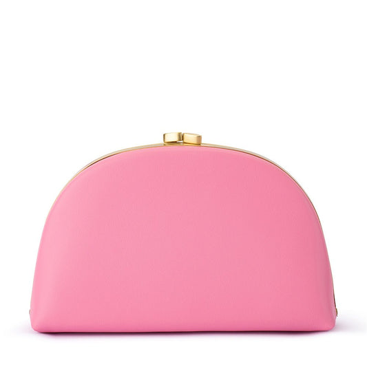 Olga Berg CELESTE Curved Clutch (Pink)