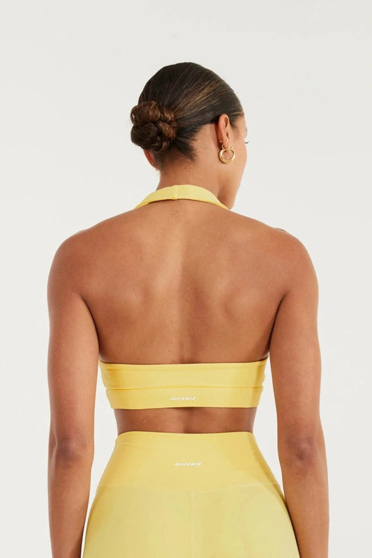 ALLFENIX CloudCore Halter Sports Bra (Yellow)
