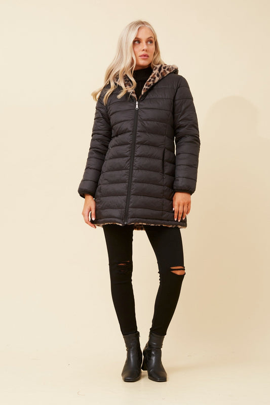 CONGO REVERSIBLE PUFFER COAT (Black)