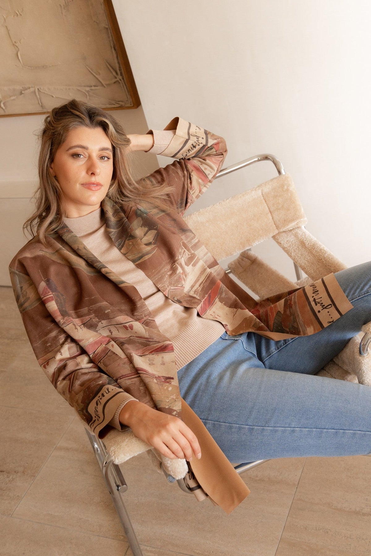KERENA FAUX SUEDE COAT (Brown)