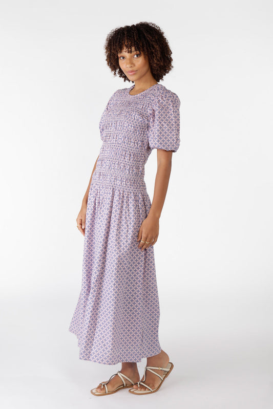 Cowgirl Surfer Aava Shirred Dress Musk (Red)