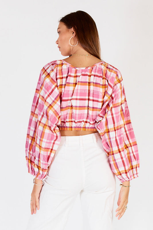 Cowgirl Surfer Flos Top (Pink)