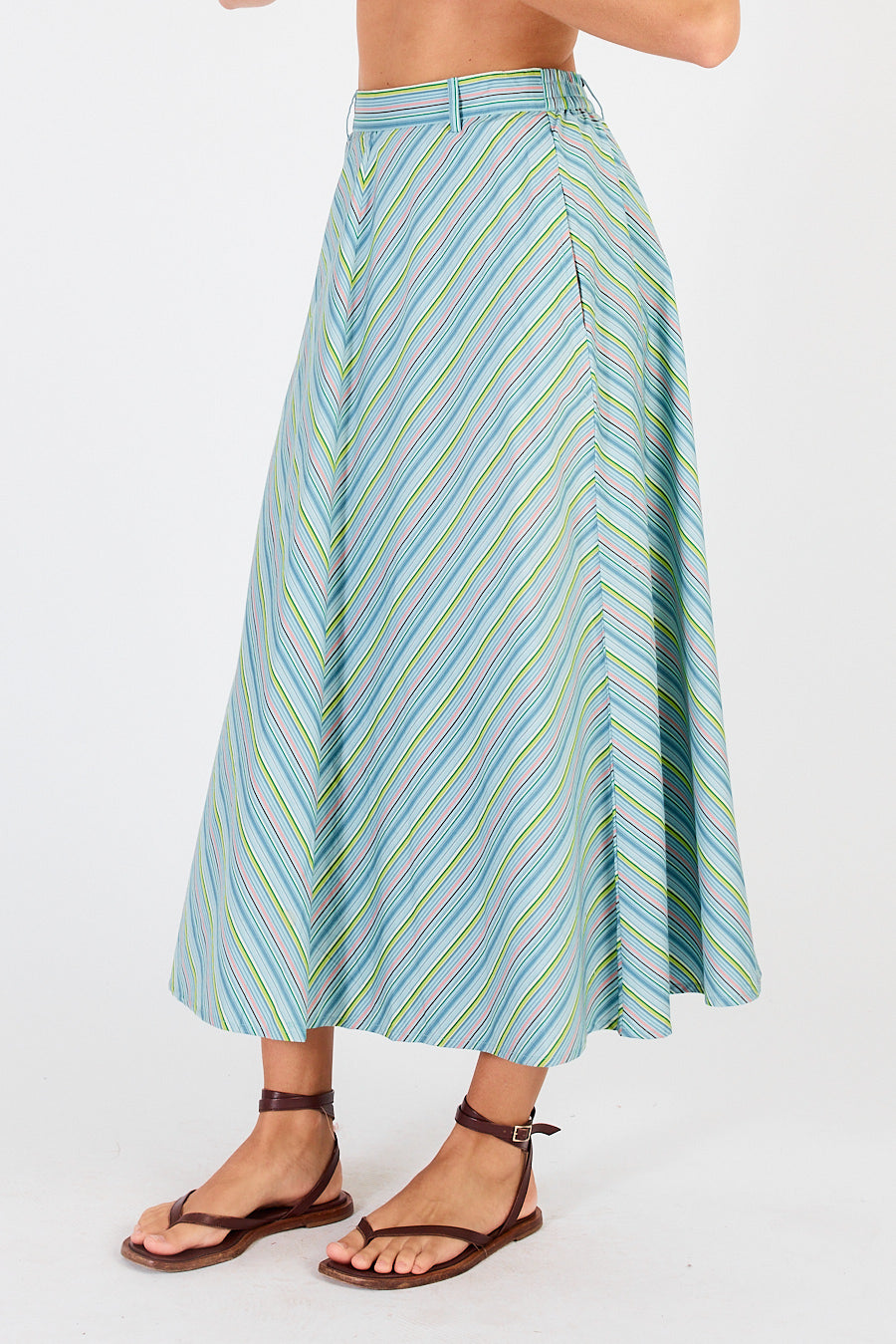 Cowgirl Surfer Pastille Skirt (Blue)