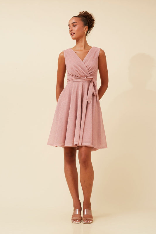 ANDI GLITTER SHORT DRESS (Emerald)