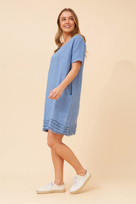 DIVANA LINEN DRESS (Khaki)
