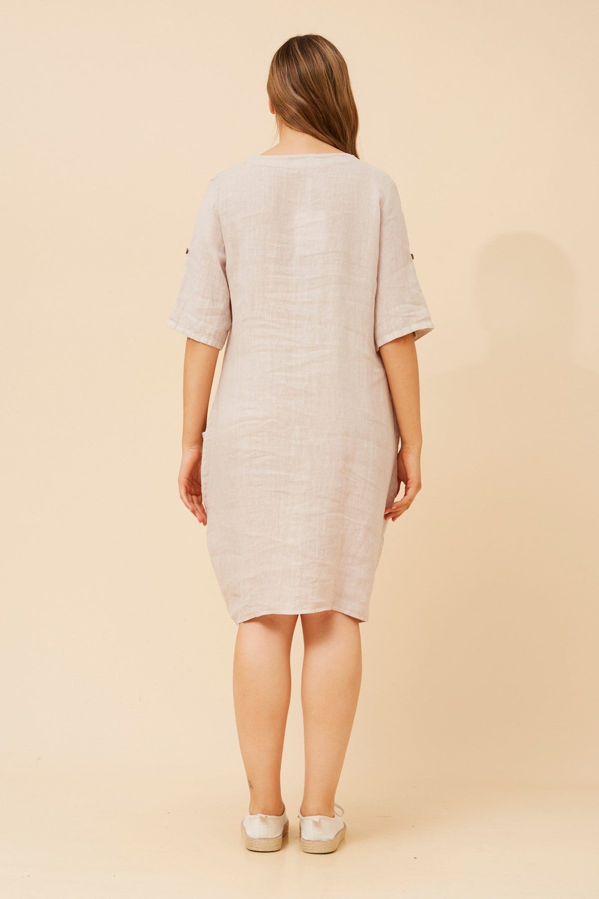 BOTTEGA MODA PISA SHORT DRESS (Linen)