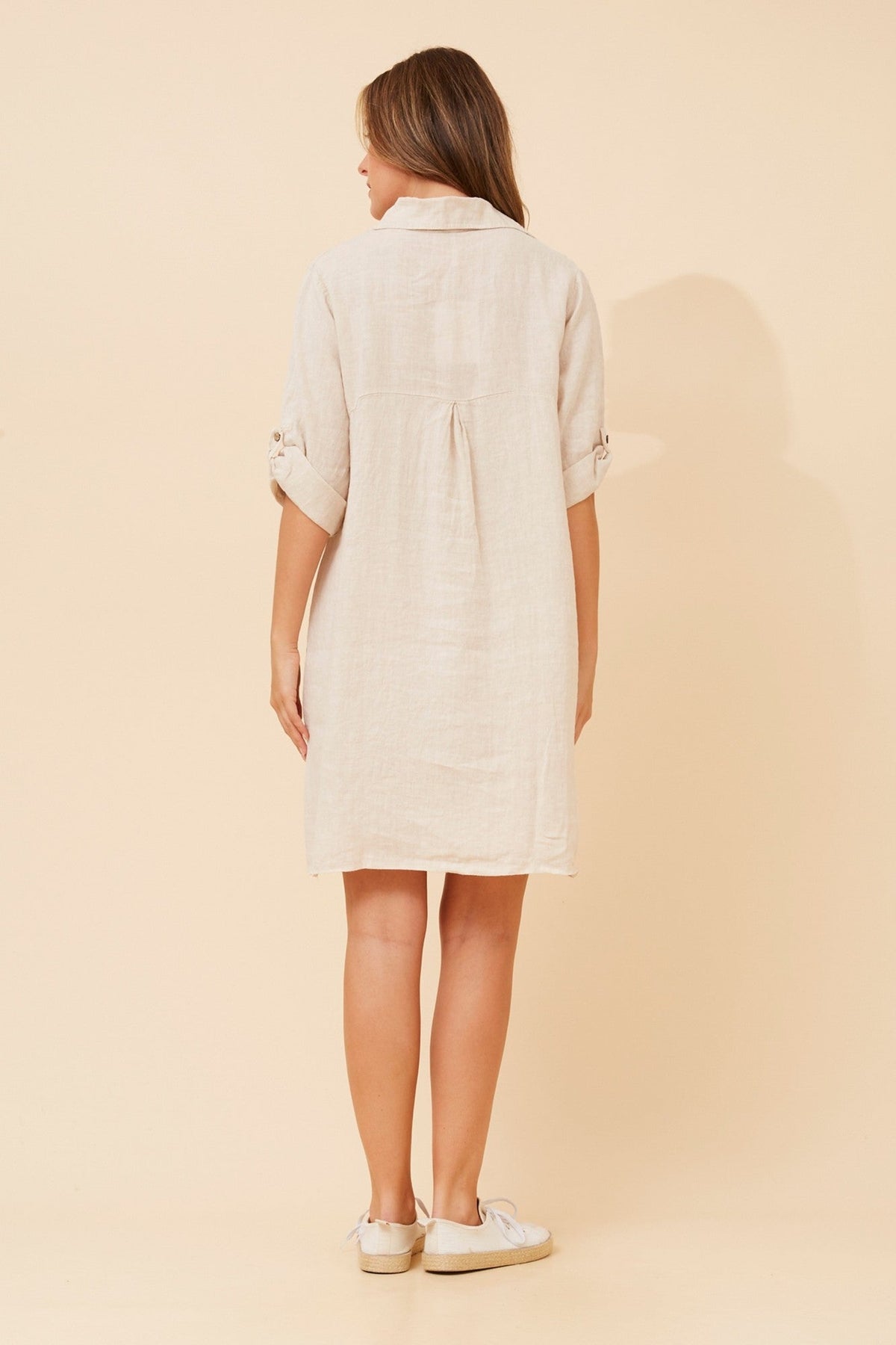 BOTTEGA MODA JOSEFA SOLID DRESS (Linen)