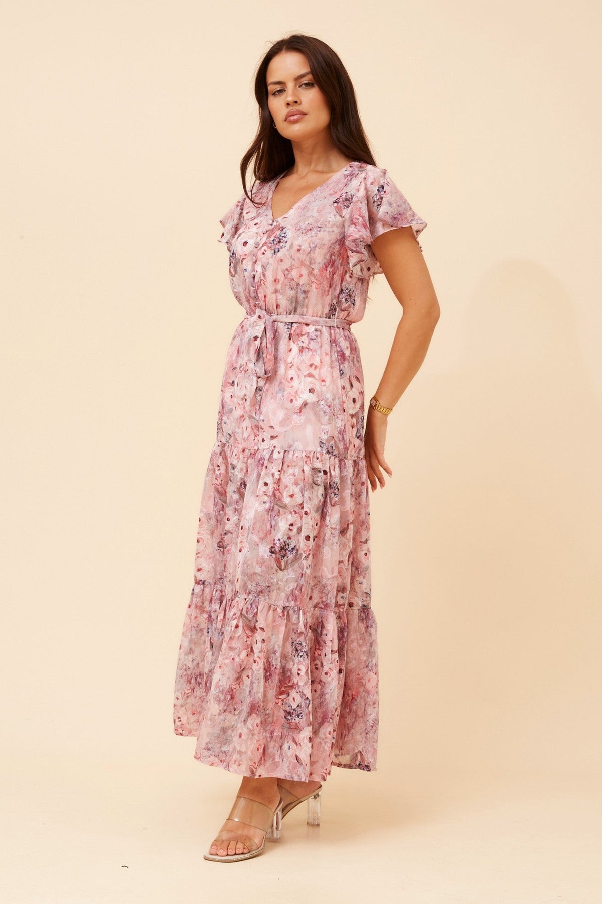 YASMIN FLORAL MAXI DRESS (Pink)