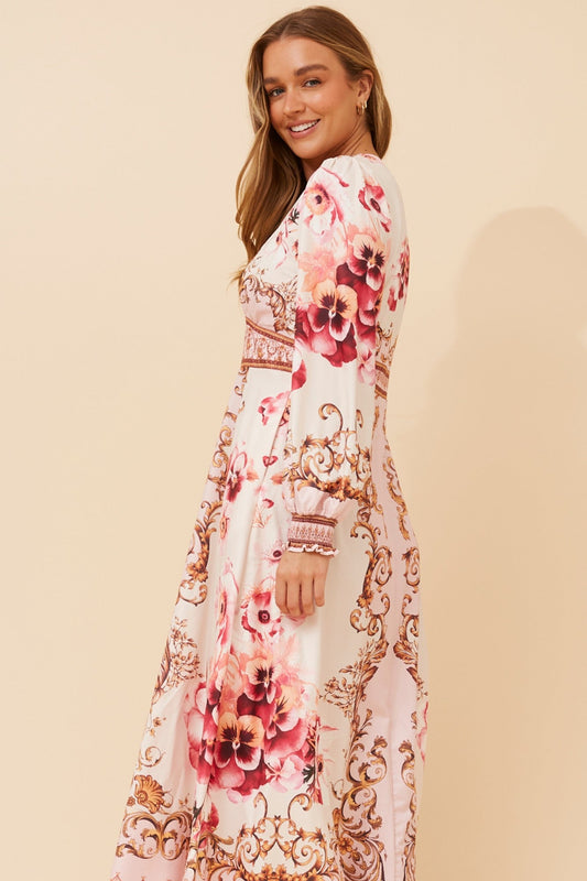 CATALEYA ARABESQUE PRINT DRESS (Pink)