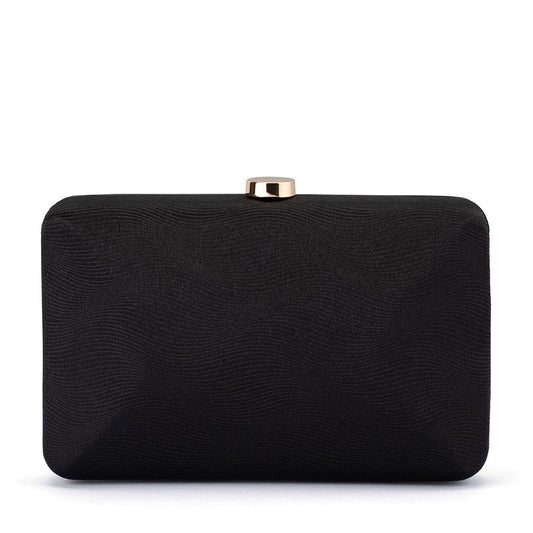 Olga Berg DELIA Textural Clutch (Black)