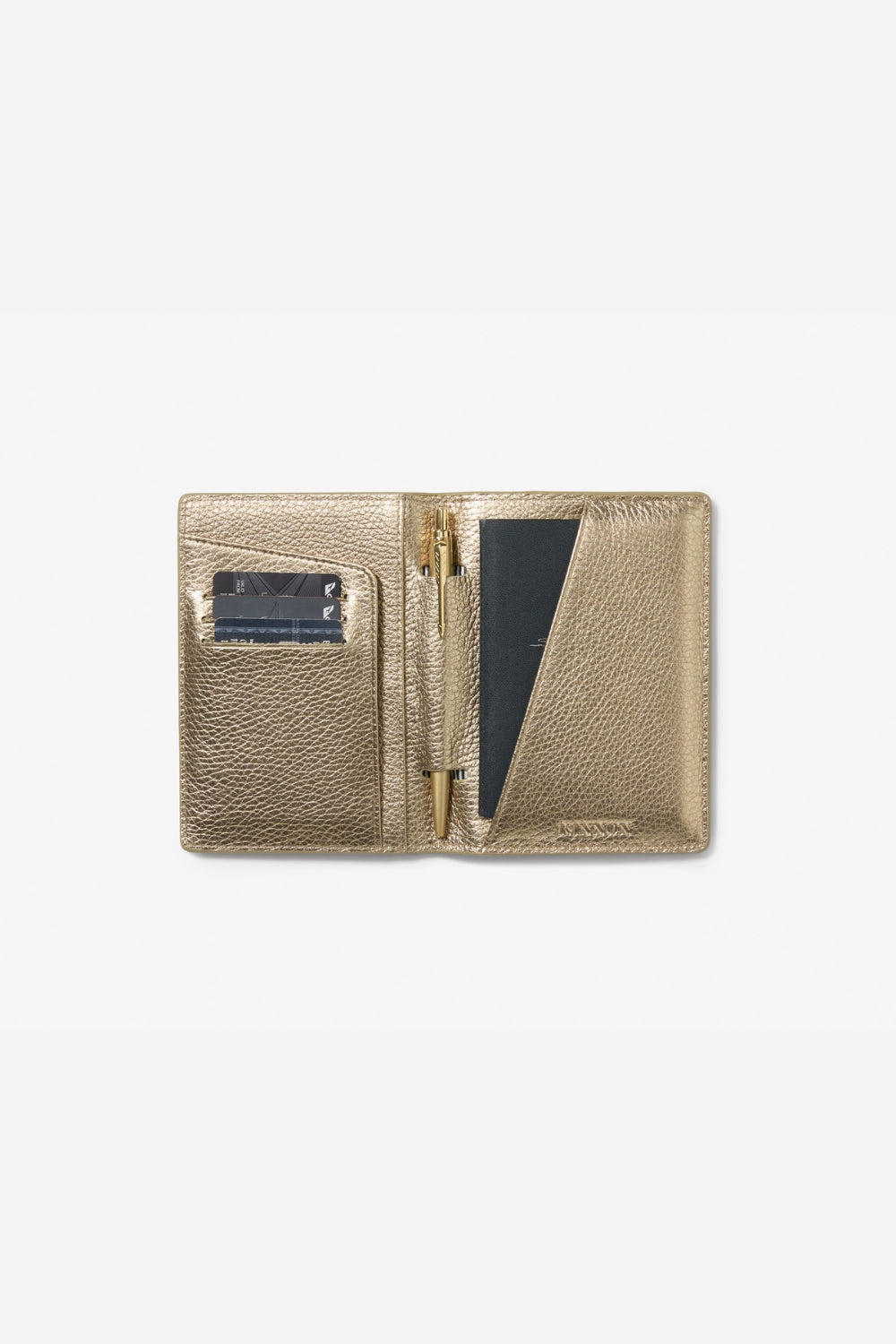 KINNON EARLE PASSPORT HOLDER (Gold)