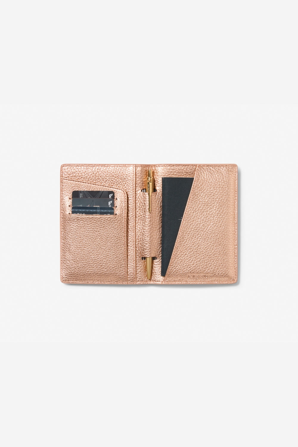 KINNON EARLE PASSPORT HOLDER ROSE (Gold)