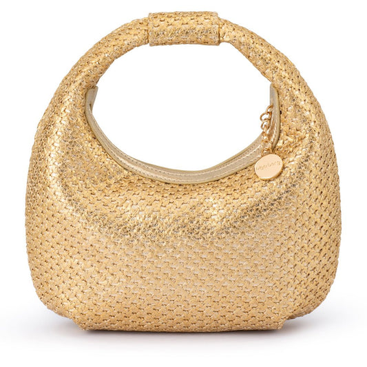 Olga Berg EDEN Woven Hobo (Gold)