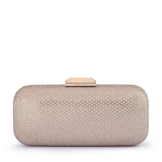 Olga Berg EDIE Crystal Clutch (Champagne)