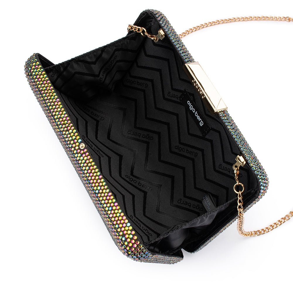 Olga Berg EDITH Iridescent Clutch (Multi)