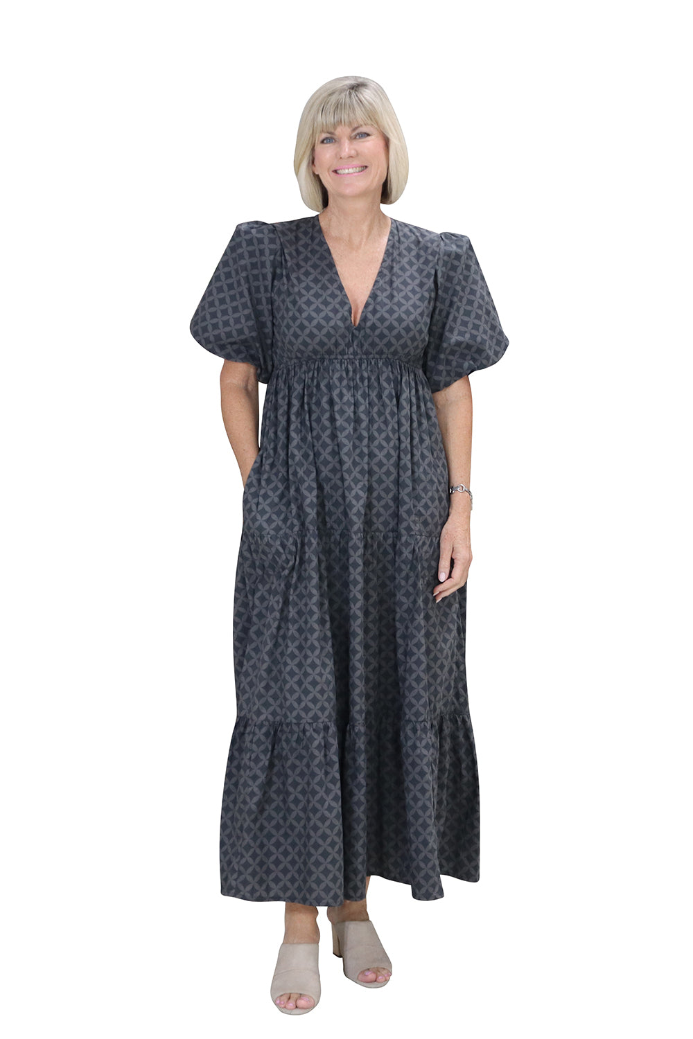Division Itami Elda Dress Lester (Charcoal)