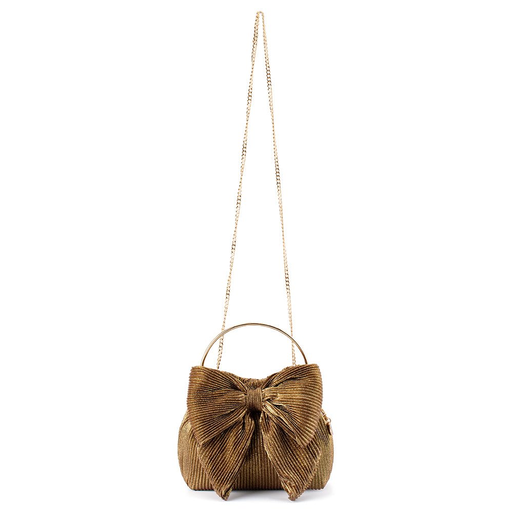 Olga Berg ELISE Pleated Top Handle (Bronze)