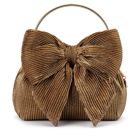 Olga Berg ELISE Pleated Top Handle (Bronze)