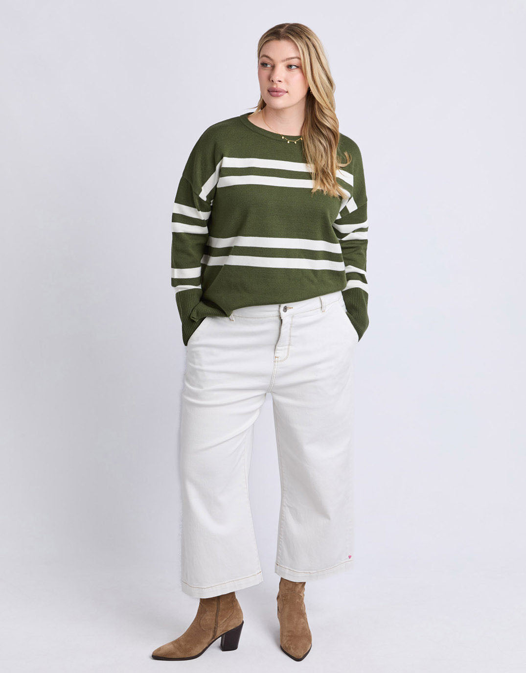 Elm Allison Crew (Deep Depths Stripe)
