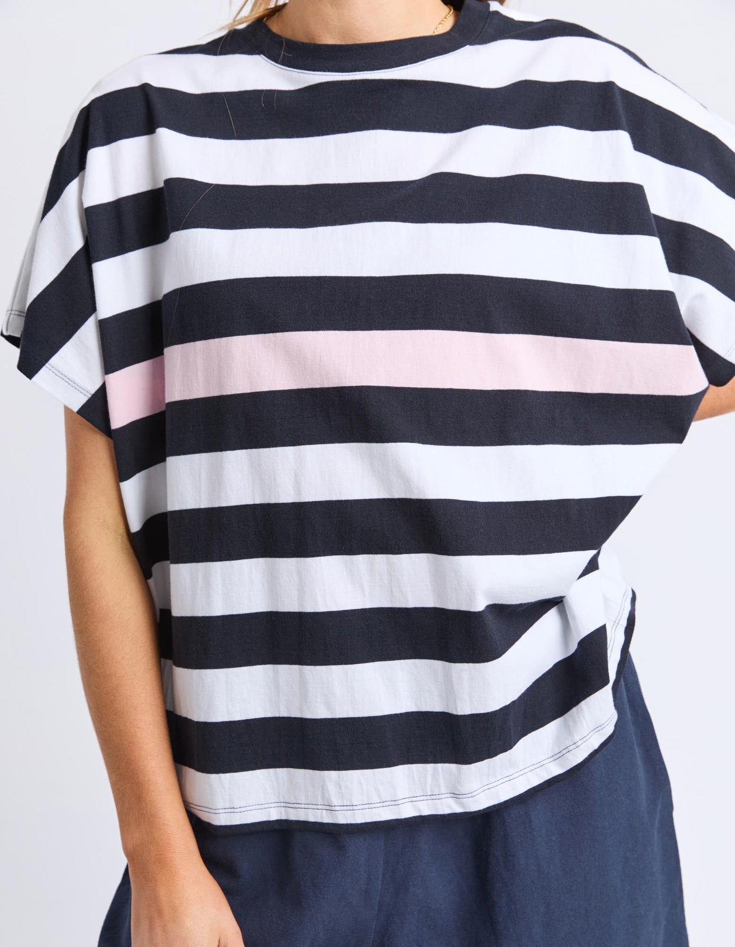 Elm Sorrento Tee (Black & White Stripe)