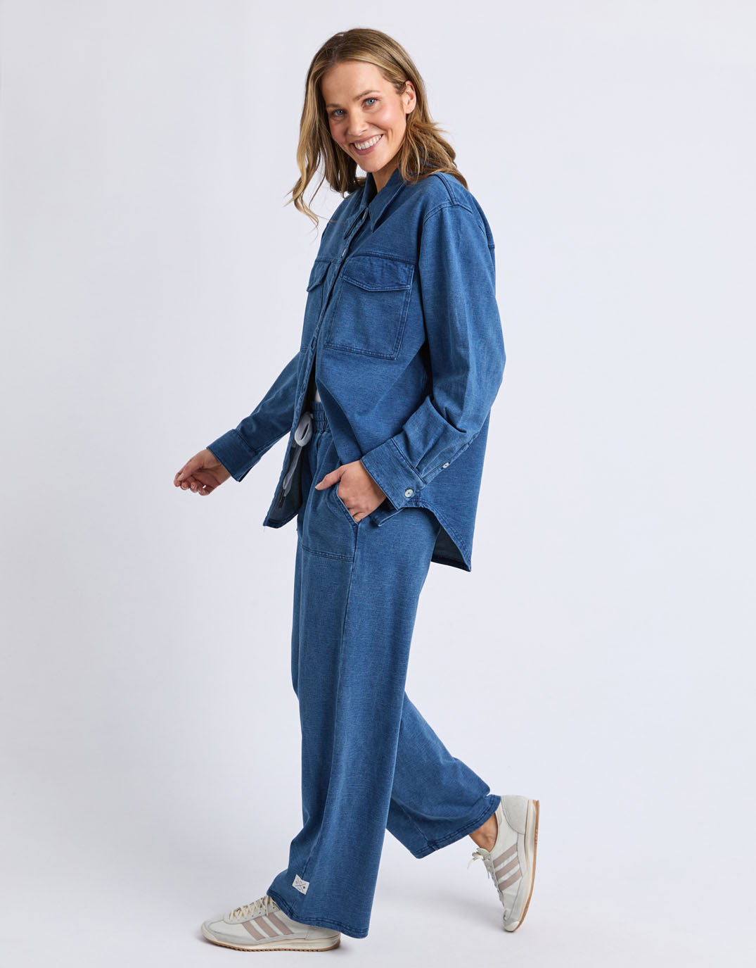 Elm Valerie Trackpant (Blue Denim Look)