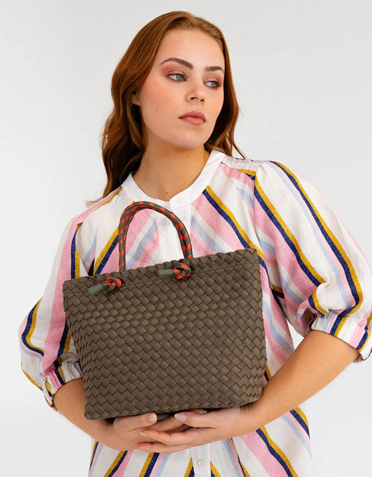 Michigan Tote - (Khaki Neo Plait)