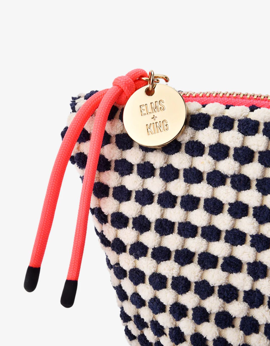 Elms + King Small Napili Case (Navy/White)