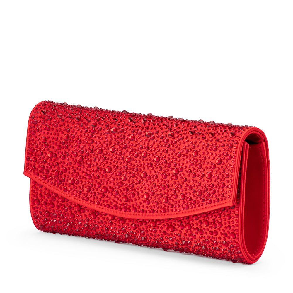 Olga Berg EMMA Crystal Clutch (Red)