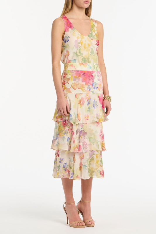 Carla Zampatti Etherea Bloom Scoop Neck Cami (Multi-Colour)