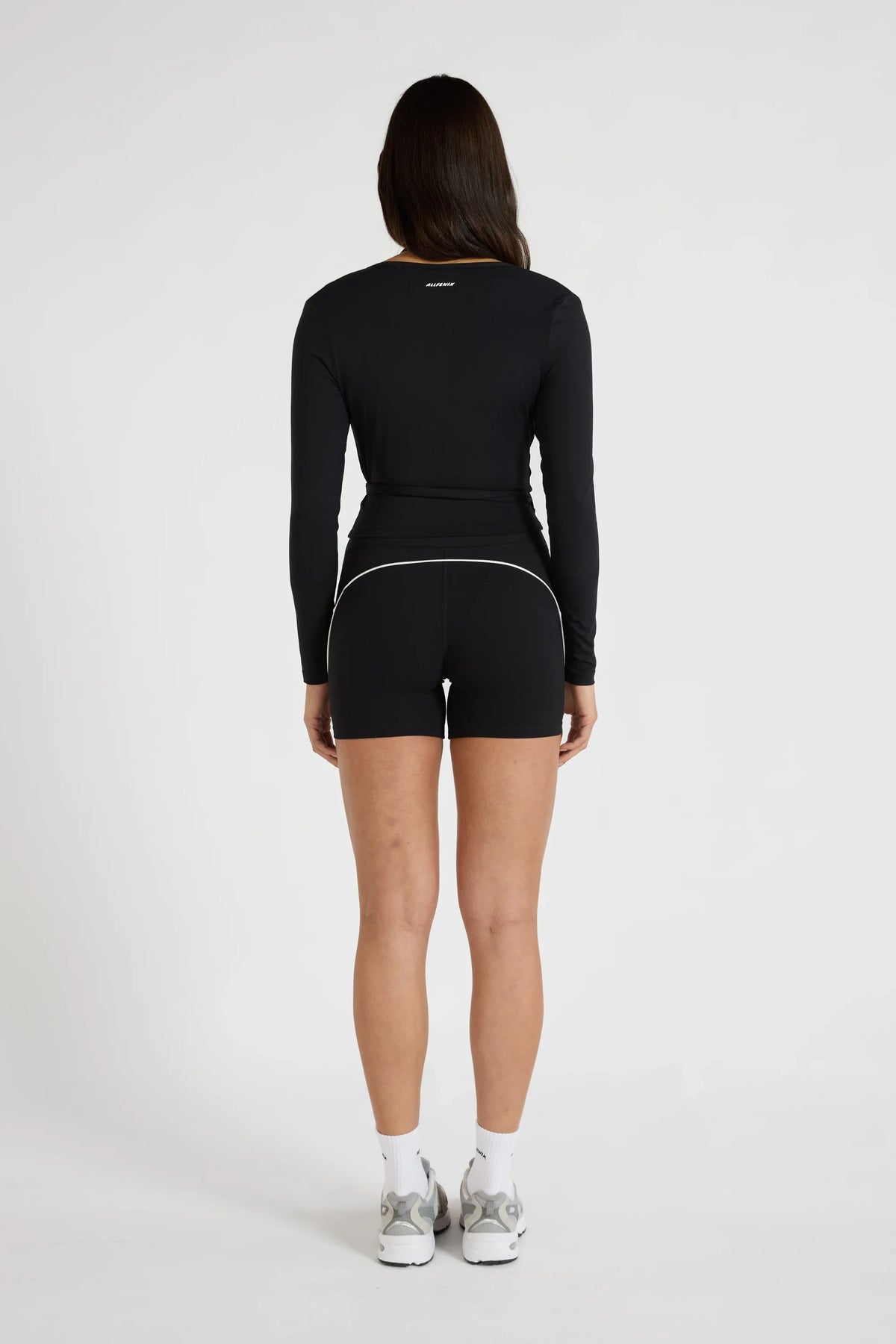ALLFENIX CloudCore Lite Long Sleeve Wrap Top (Black)