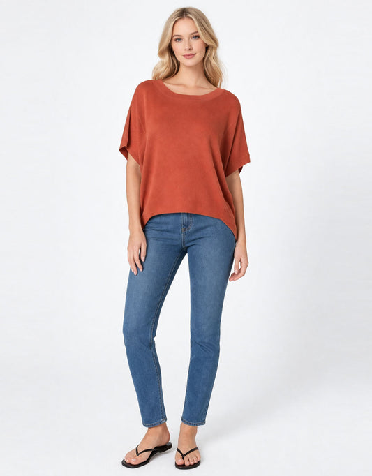 Fate and Becker Esther Knit Top (Cinnamon)